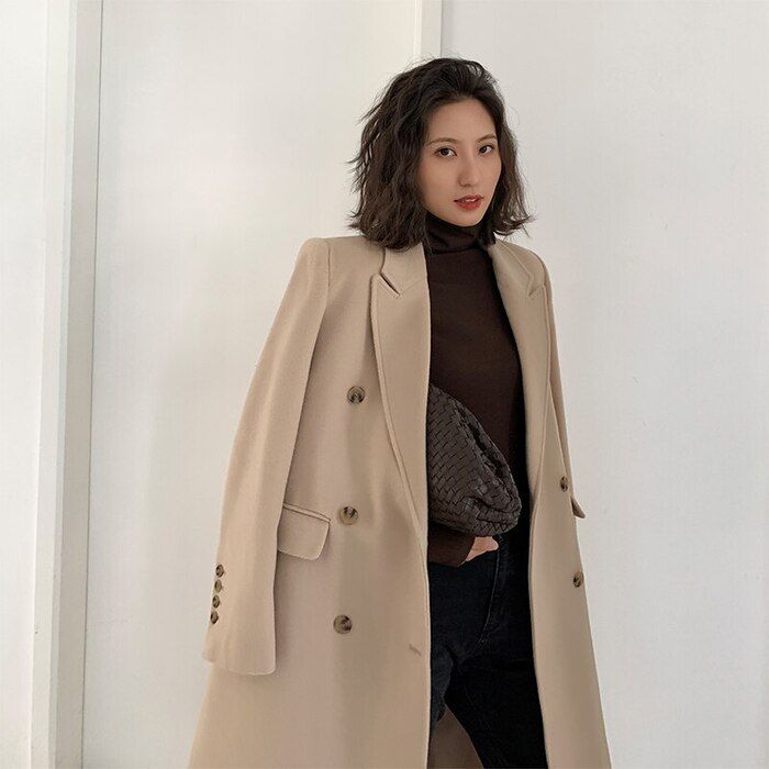 manteau femme morphologie vintage